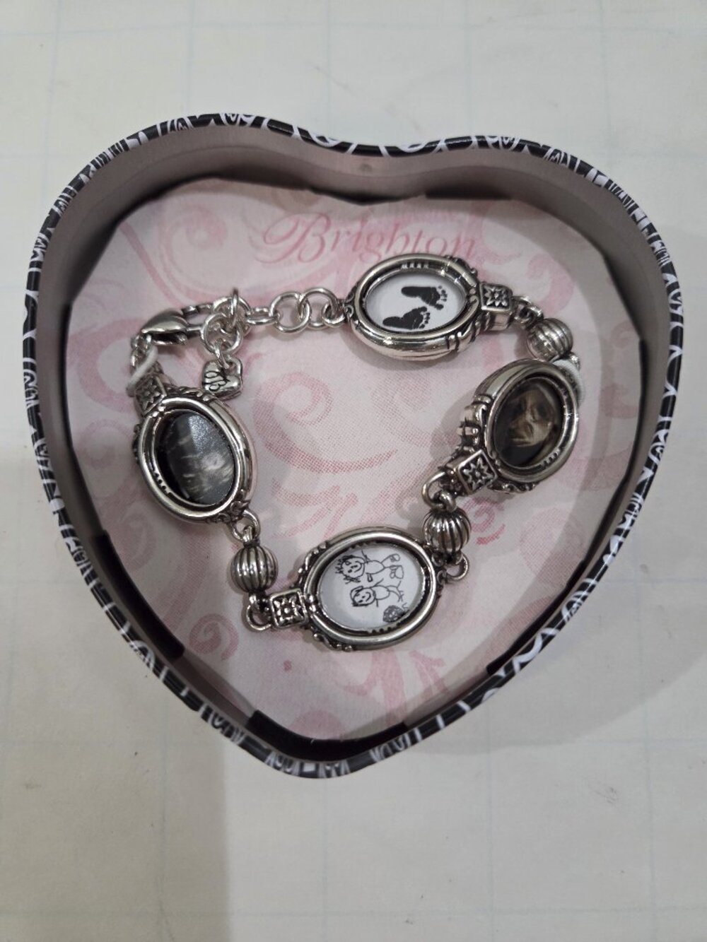 Brighton Jewelry, Bracelet with small circles where could add pictures